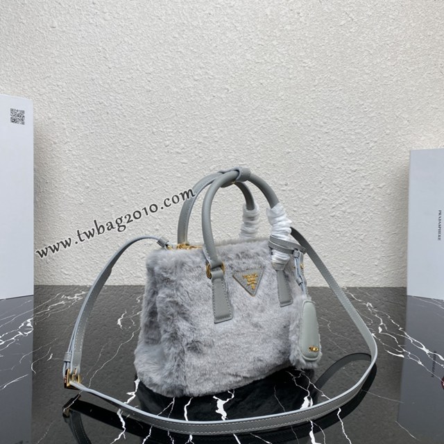 Prada專櫃新款山羊毛迷你殺手包 1BA906 普拉達Galleria迷你手袋手提女包 csp1522